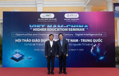 Làm sâu sắc trong hợp tác đào tạo, nghiên cứu giữa ĐHQGHN và ĐH Thanh Hoa (Trung Quốc)